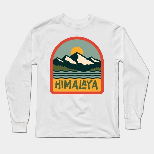 Himalaya Long Sleeve T-Shirt by gurvindersohi3